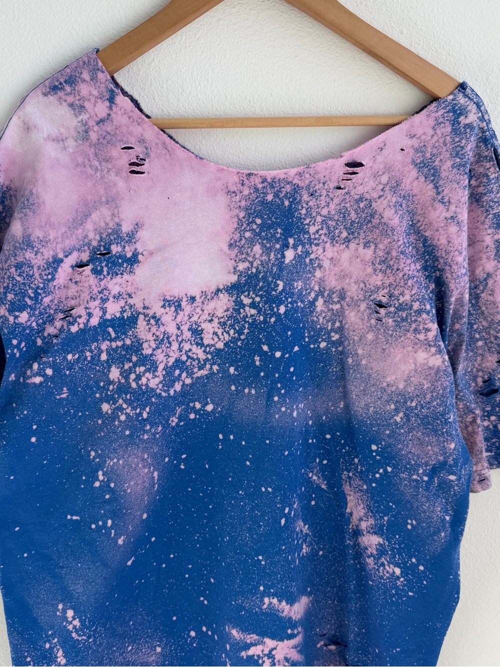 Custom "Rated R" Patch Distressed Bleach Tee - Picture 9 of 10